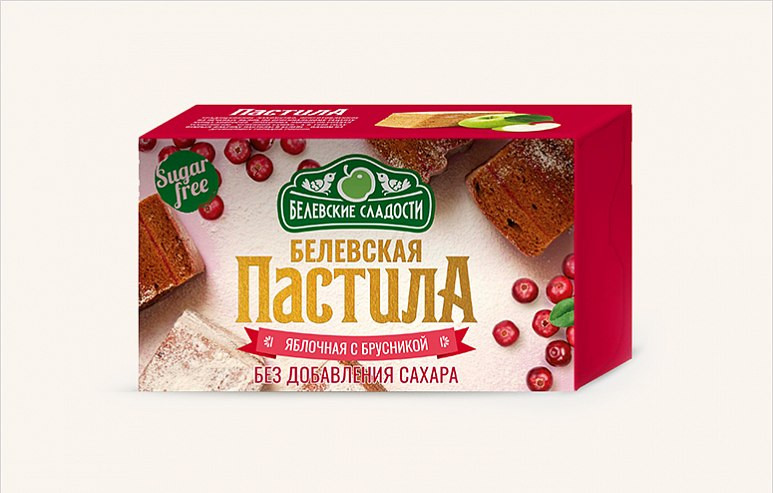  Пастила  200г диетическая с КЛЮКВОЙ, НОВЫЙ ФОРМАТ (4*50г)    в Темрюке