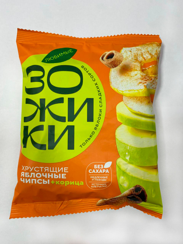  Зожики Яблочные+корица чипсы, 25г  в Темрюке